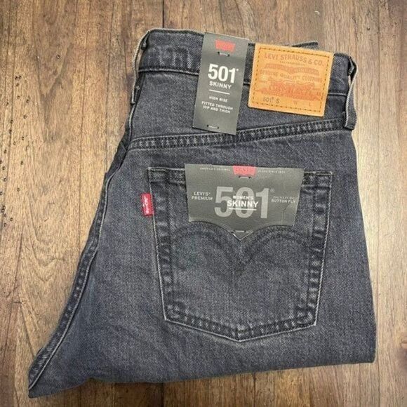 Levi's 501 High Rise Skinny Jeans - Picture 3 of 11